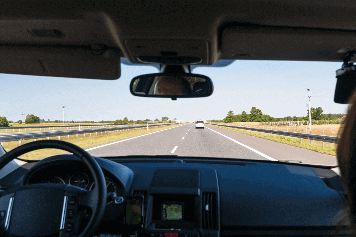 Driving a car